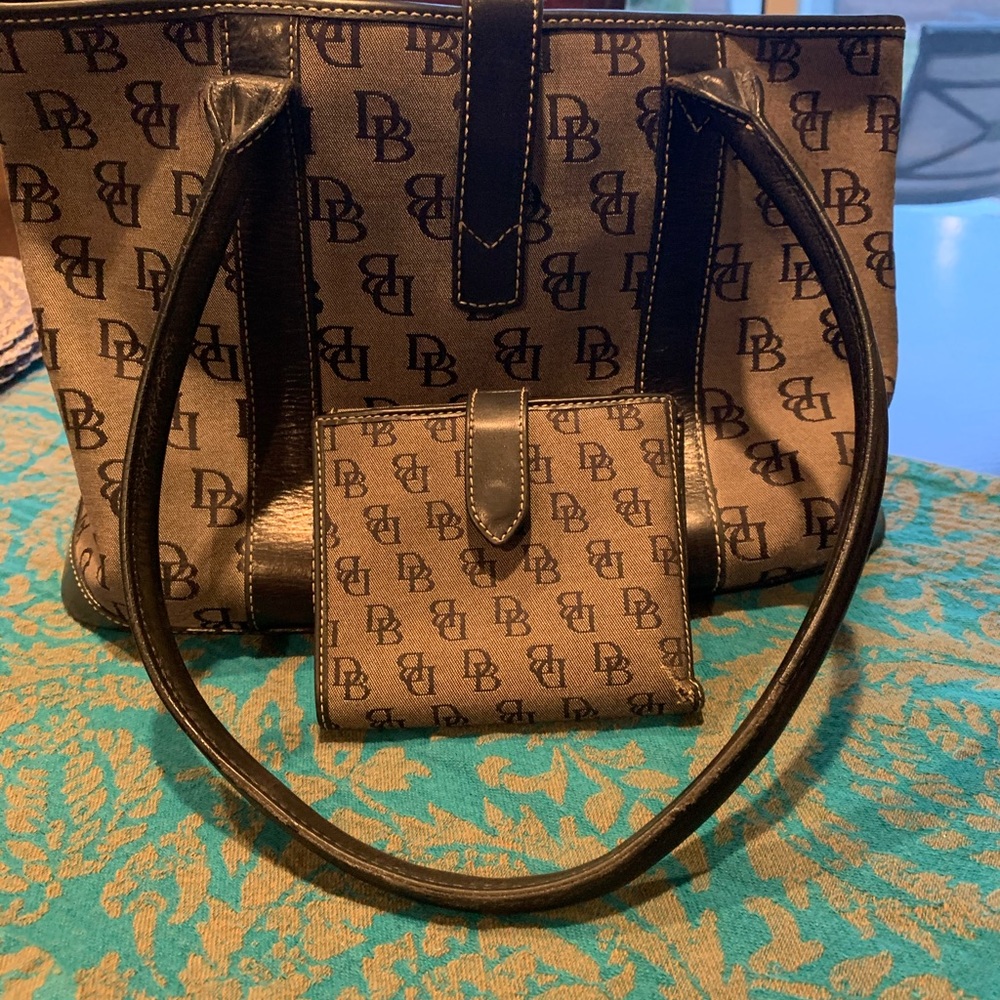 Authentic Dooney & Burke Classic Monogram Satchel